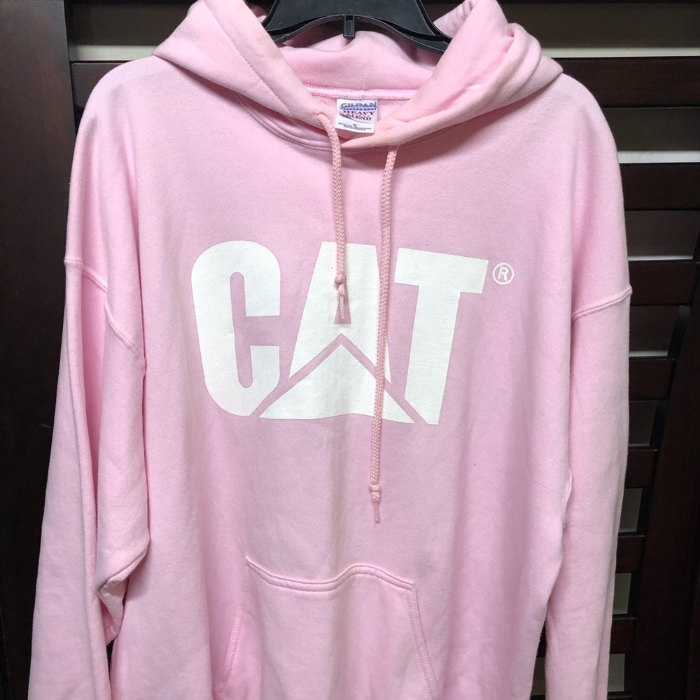 NEW XL soft pink CAT Hoodie
